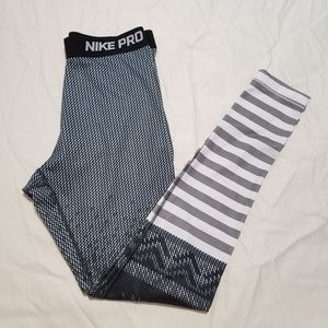 Nike Pro Dri Fit Leggings Multi Pattern